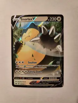 Snorlax V 141/202 Sword & Shield 2020 Ultra Rare Holofoil Pokemon TCG Card - Image 1