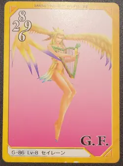 Final Fantasy 8 FF8 1999 Triple Triad Card SIREN G-86 Lv-8 Bandai Carddass - Image 3