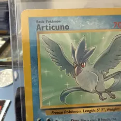 1999 Pokemon TCG Articuno Fossil 17/62 Unlimited Rare Non-Holo Card LP - Image 2