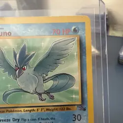 1999 Pokemon TCG Articuno Fossil 17/62 Unlimited Rare Non-Holo Card LP - Image 3