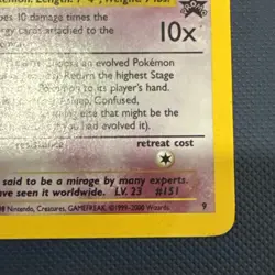 Pokemon TCG Mew 2000 WOTC Black Star Promo 9 Holo League Pokemon Card - Image 5