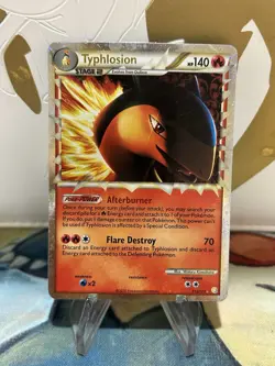 Typhlosion Prime 110/123 Ultra Rare HeartGold SoulSilver Pokemon Card LP - Image 1