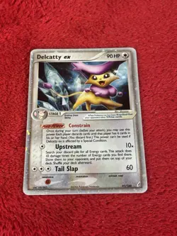 Delcatty ex 91/100 Crystal Guardians Holo Pokemon Card Played - Image 1