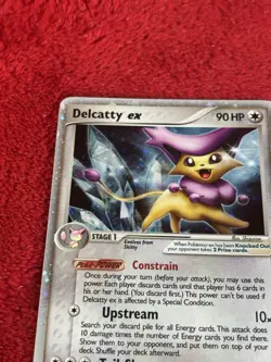 Delcatty ex 91/100 Crystal Guardians Holo Pokemon Card Played - Image 3