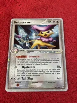 Delcatty ex 91/100 Crystal Guardians Holo Pokemon Card Played - Image 5