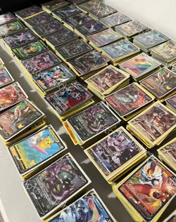 Pokemon Card Lot of 100 Rares And Holos Only + 2 ULTRA RARE (EX, GX, V, VMAX) - Image 2