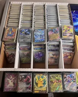 Pokemon Card Lot of 100 Rares And Holos Only + 2 ULTRA RARE (EX, GX, V, VMAX) NM - Image 1