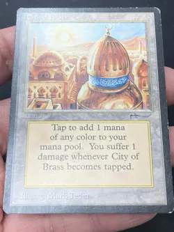 ***City of Brass (Vertical Bend)*** MTG Arabian Nights Magic Kid Icarus - Image 3