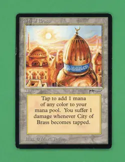Magic The Gathering MTG City Of Brass (Arabian Nights) - Image 1