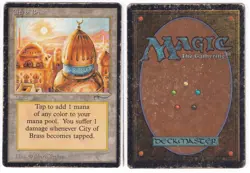 City of Brass -Arabian Nights Edition -HP - MTG -FREE SHIPPING! - Image 1