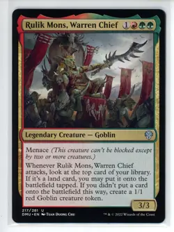 RULIK MONS, WARREN CHIEF Dominaria United #217 DMU(NM+)(MTG) - Image 1