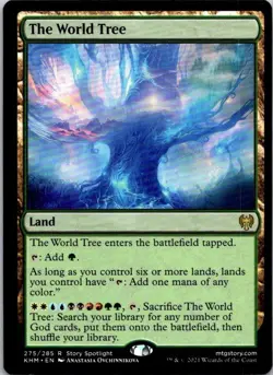 MTG Magic The Gathering The World Tree Kaldheim Played See Scan - Image 1