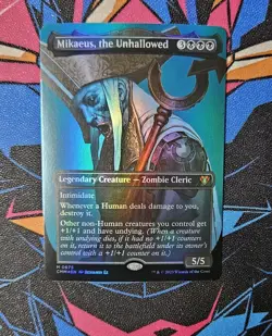 Mikaeus The Unhallowed NM Borderless Foil MTG Commander Masters Unplayed Magic - Image 1