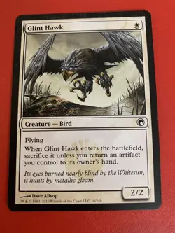 Glint Hawk ~ Scars of Mirrodin [ Excellent ] [ Magic MTG ] - Image 1