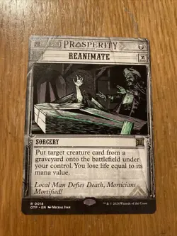 Reanimate 18 R Outlaws of Thunder Junction: Breaking News Near Mint MTG - Image 1