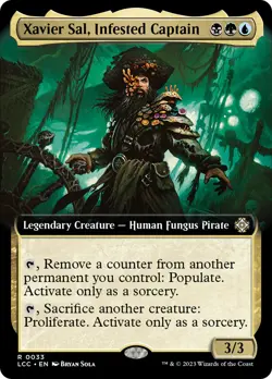 MTG Xavier Sal, Infested Captain (Extended Art) [The Lost Caverns of Ixalan Comm - Image 1