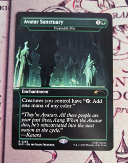 MTG Avatar Sanctuary Borderless Cryptolith Rite Avatar Last Airbender NM - Image 1