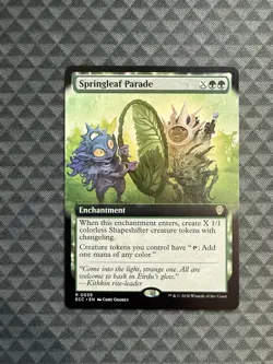 MTG Springleaf Parade #0039 Extended Art Rare Commander: Lorwyn Eclipsed (ECC) - Image 1