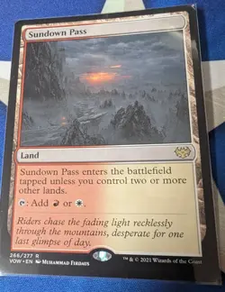 Sundown Pass NonFoil MTG VOW Crimson Vow - Image 1