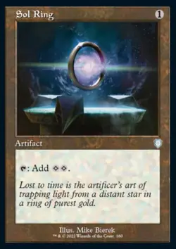 MTG Magic the Gathering Sol Ring (160/240) The Brothers' War Commander LP - Image 1