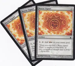 MTG: Ravnica, City of Guilds: Boros Signet X 3 - Image 1