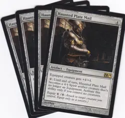 MTG: M2014: Haunted Plate Mail X 4 - Image 1