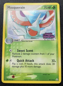 Pokemon Masquerain Holo Rare 47/110 Ex Holon Phantoms Stamped LP - Image 1