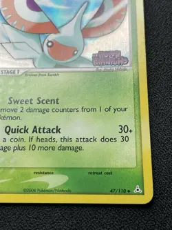 Pokemon Masquerain Holo Rare 47/110 Ex Holon Phantoms Stamped LP - Image 4