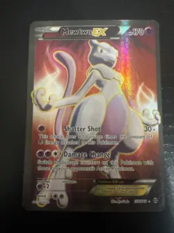 2015 POKEMON XY BREAKTHROUGH 158 FULL ART/MEWTWO EX - Image 1
