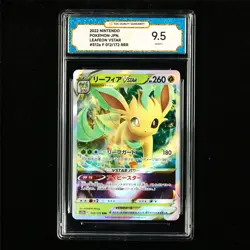 TQG 9.5 MINT+ 2022 Pokemon JPN Leafeon VSTAR 012/172 RRR - Image 2