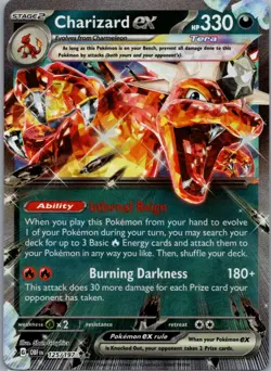Charizard ex 125/197 Double Rare Obsidian Flames Pokemon Near Mint - Image 1