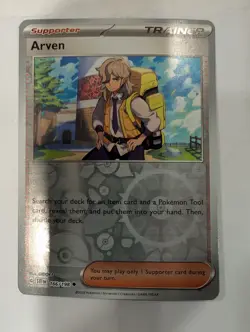 Arven 166/198 Scarlet & Violet Base Set Pokemon Reverse Holo Foil Nice! - Image 1