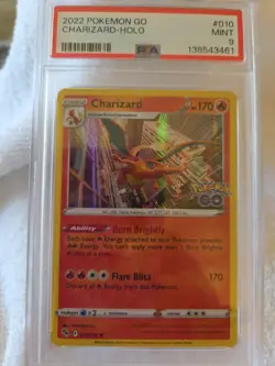 Charizard-HOLO- 2022 POKEMON GO-#10- PSA MINT 9 - Image 1