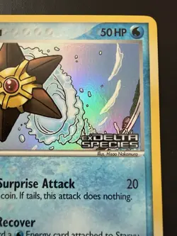 Pokemon TCG 2005 Delta Species Staryu 85/113 Stamped Reverse Holo Near Mint - Image 3