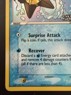 Pokemon TCG 2005 Delta Species Staryu 85/113 Stamped Reverse Holo Near Mint - Image 5