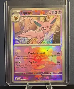 Espeon 033/131 Reverse POKEBALL HOLO- NM/Mint Prismatic Evolutions Pokemon - Image 1