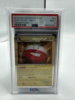 2010 POKEMON TRIUMPHANT ELECTRODE PRIME #93 ULTRA RARE HOLO PSA 9 MINT - Image 2