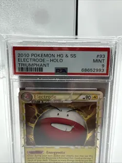 2010 POKEMON TRIUMPHANT ELECTRODE PRIME #93 ULTRA RARE HOLO PSA 9 MINT - Image 3