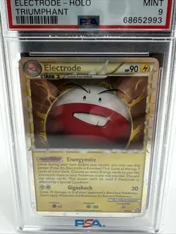 2010 POKEMON TRIUMPHANT ELECTRODE PRIME #93 ULTRA RARE HOLO PSA 9 MINT - Image 4