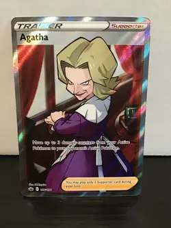 Agatha 186/198 Pokemon Chilling Reign Ultra Rare Holo Full Art - Image 1