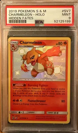 Charmeleon Holo SV7/SV94 Hidden Fates 2019 Pokemon PSA 9 - Image 1
