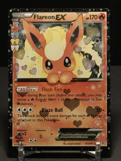 Pokemon Flareon EX RC6/RC32 Generations Radiant Collection Full Art - MP - Image 1