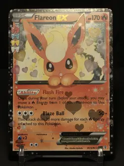 Pokemon Flareon EX RC6/RC32 Generations Radiant Collection Full Art - MP - Image 2