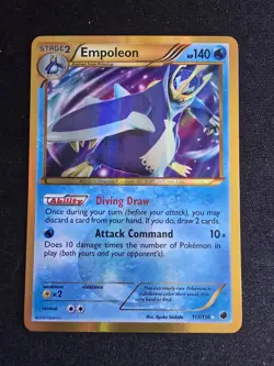 Pokemon TCG Empoleon 117/116 Secret Rare Plasma Freeze NM/M - Image 1