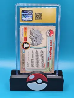 CGC Pristine 10 Rhyhorn: Pokemon Topps: Series 2: Silver Foil - Image 2