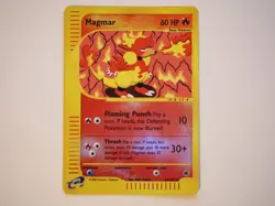 Pokemon TCG Magmar 086/165 Expedition Base Set Reverse Holo Near Mint - Image 1