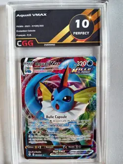 Carte Pokemon Francais Aquali VMAX (EVS 030) Evolution Celeste CGG 10 26800082 - Image 1