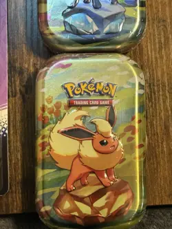 Pokemon TCG Lot Of 6 Prismatic Evolutions Tins Collectors Chest Mewtwo Bundle - Image 4