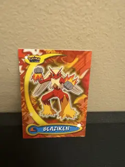 Topps Pokemon Advanced Challenge Non Holo Blaziken #9 Vintage - Image 1