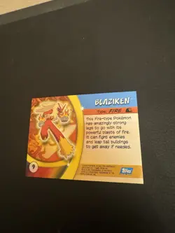 Topps Pokemon Advanced Challenge Non Holo Blaziken #9 Vintage - Image 4